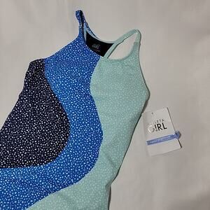 Athleta Girl Racerback UPF 40+ One Piece Swimsuit Scoop Neck XL/14 NWT